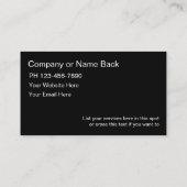 Cartes de visite assis (Dos)