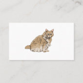 Cartes de visite assis avec un animal de compagnie (Dos)