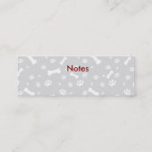 Cartes de visite assis avec un animal de compagnie (Dos)