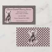 Cartes de visite assis sans cheveux chinois (Devant / Derrière)