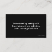 Cartes de visite assistés (Dos)