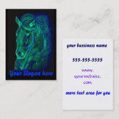 Cartes de visite au néon de crinière (Devant / Derrière)