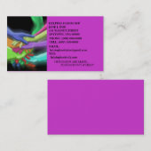 CARTES DE VISITE AU NÉON DE LA CHARITÉ NFP (Devant / Derrière)