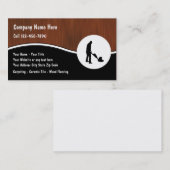 Cartes de visite au sol (Devant / Derrière)