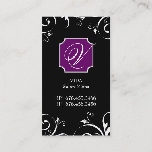 Cartes de visite audacieux (Devant)