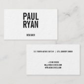 Cartes de visite audacieux (Devant / Derrière)