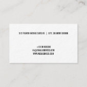 Cartes de visite audacieux (Dos)