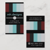 Cartes de visite audacieux de concepteur (Devant / Derrière)