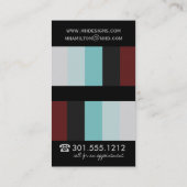 Cartes de visite audacieux de concepteur (Dos)