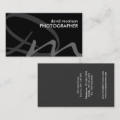 Cartes de visite audacieux de monogramme (Devant / Derrière)