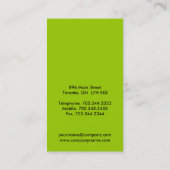 Cartes de visite audacieux de monogramme (Dos)