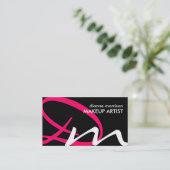 Cartes de visite audacieux de monogramme (Debout devant)