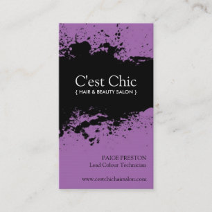 Cartes de visite audacieux de salon