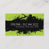 Cartes de visite audacieux de salon (Dos)