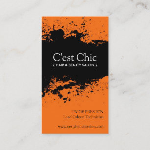 Cartes de visite audacieux de salon