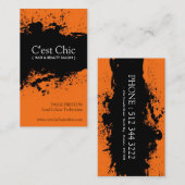 Cartes de visite audacieux de salon (Devant / Derrière)