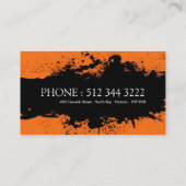 Cartes de visite audacieux de salon (Dos)