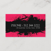 Cartes de visite audacieux de salon (Dos)