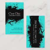 Cartes de visite audacieux de salon (Devant / Derrière)