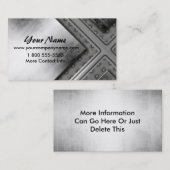 Cartes de visite audacieux de sembler grunge en (Devant / Derrière)