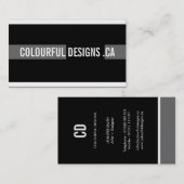 Cartes de visite audacieux et modernes (Devant / Derrière)