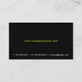 Cartes de visite audacieux et vibrants (Dos)