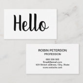 Cartes de visite audacieux minimalistes (Devant / Derrière)