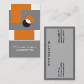 Cartes de visite audacieux modernes. (Devant / Derrière)