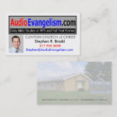 Cartes de visite audio d'évangélisation (Devant / Derrière)