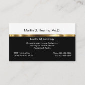 Cartes de visite audiologiques (Devant)