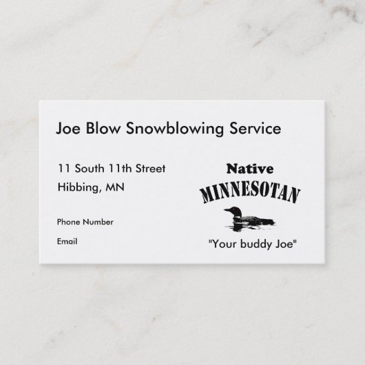 Cartes de visite autochtones du Minnesotan (Devant)