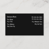 Cartes de visite automatiques (Dos)