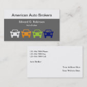 Cartes de visite automatiques de courtier (Devant / Derrière)