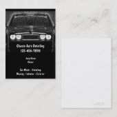 Cartes de visite automatiques de Detailng (Devant / Derrière)