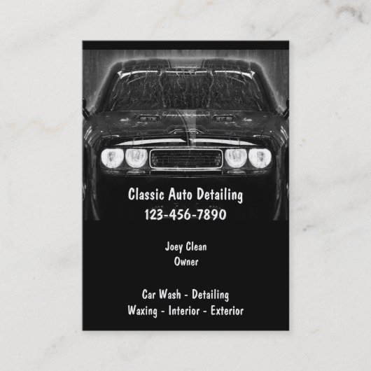 Cartes de visite automatiques de Detailng (Devant)