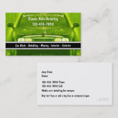 Cartes de visite automatiques de Detailng (Devant / Derrière)