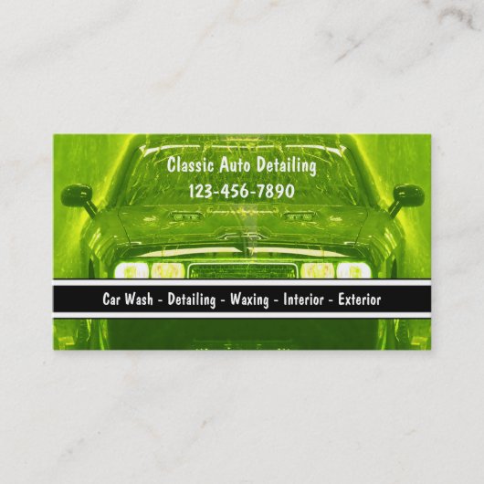 Cartes de visite automatiques de Detailng (Devant)