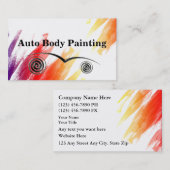Cartes de visite automatiques de peinture de corps (Devant / Derrière)