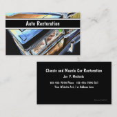 Cartes de visite automatiques de restauration (Devant / Derrière)