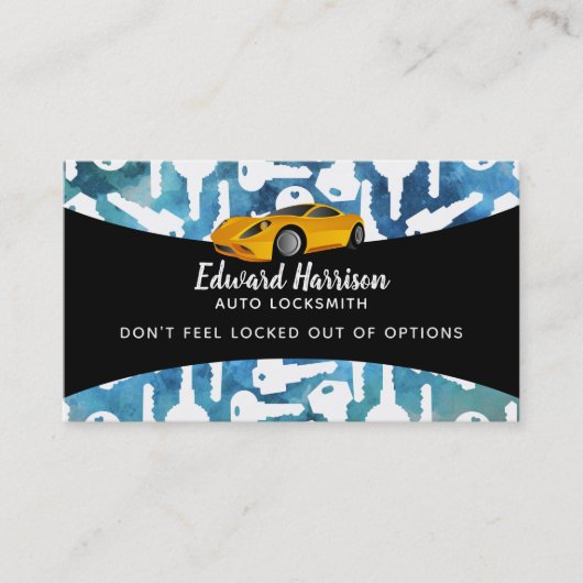 Cartes de visite automatiques de serrurier (Devant)