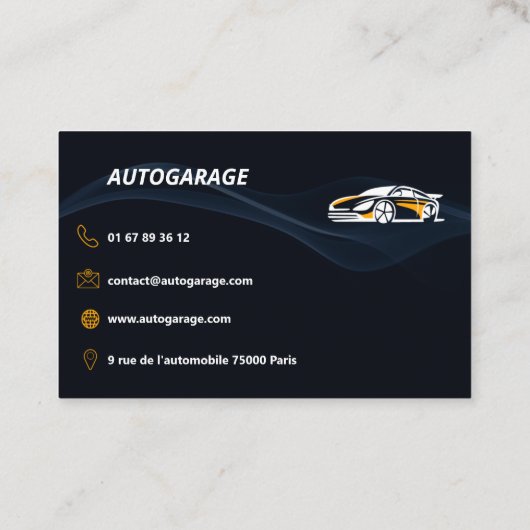 Cartes de visite automobile (Dos)