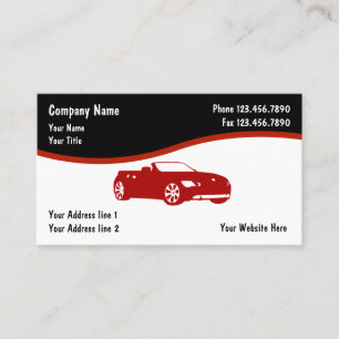 Cartes de visite automobiles