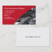 Cartes de visite automobiles (Devant / Derrière)
