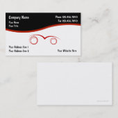 Cartes de visite automobiles (Devant / Derrière)