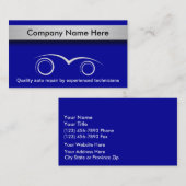Cartes de visite automobiles (Devant / Derrière)