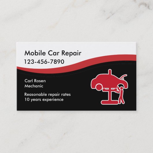 Cartes de visite automobiles (Devant)