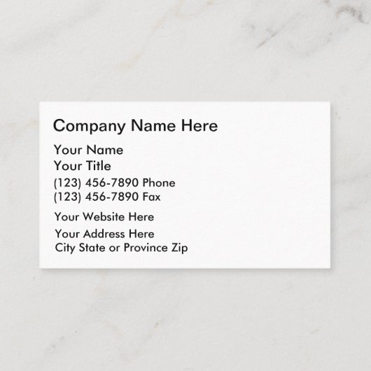 Cartes de visite automobiles (Dos)