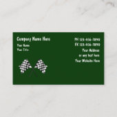 Cartes de visite automobiles (Dos)