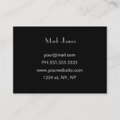 cartes de visite automobiles (Dos)