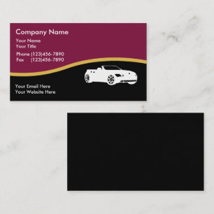 Cartes de visite automobiles